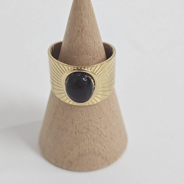 Anillo Piedra Negra