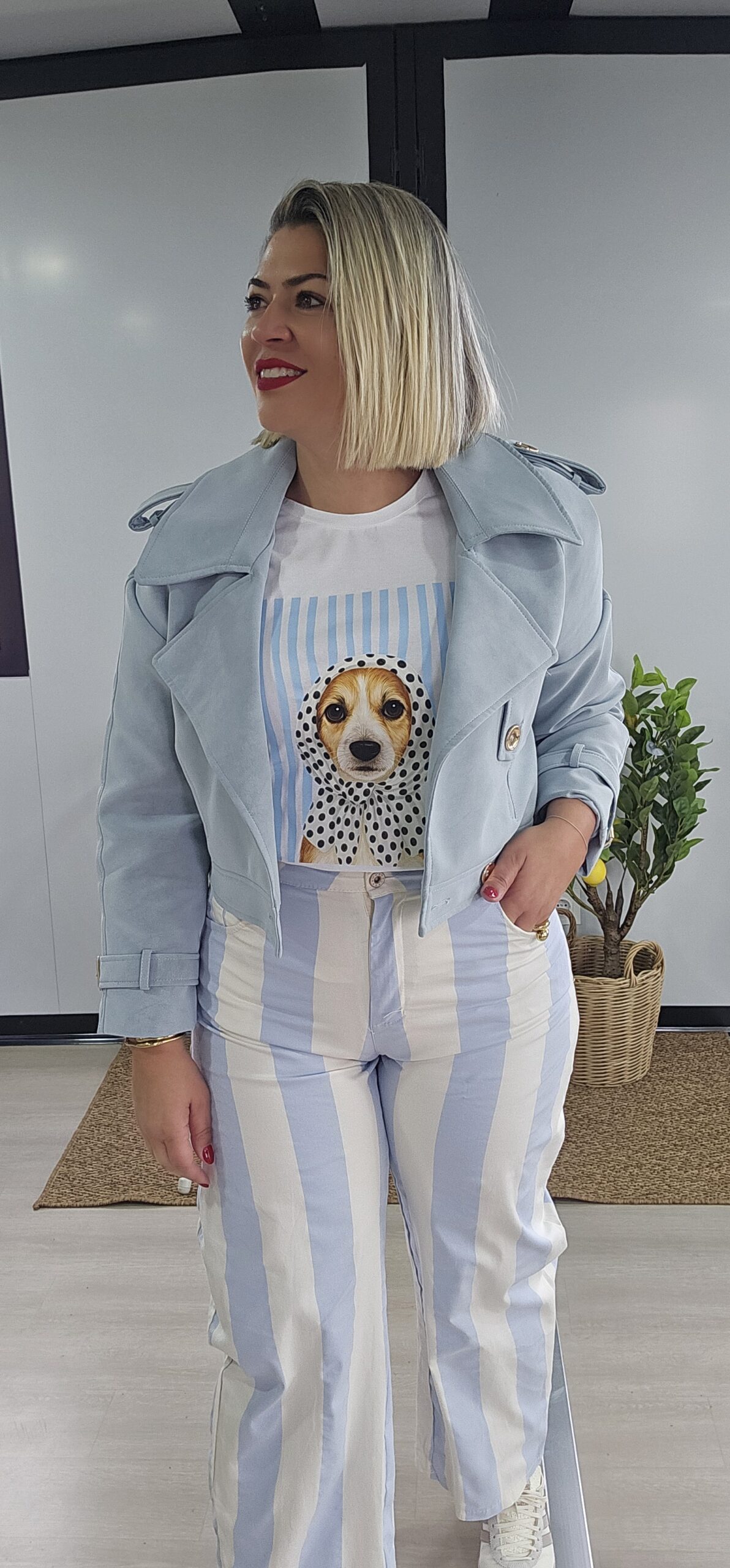 Chaqueta Susi Celeste - Imagen 3