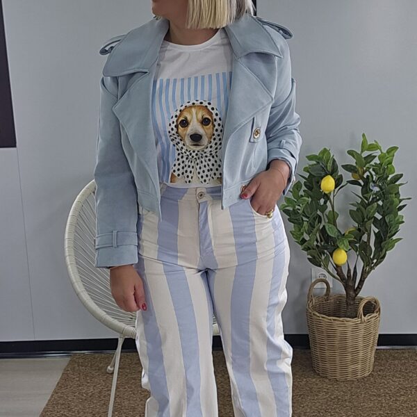 Pantalón Rayas Azul