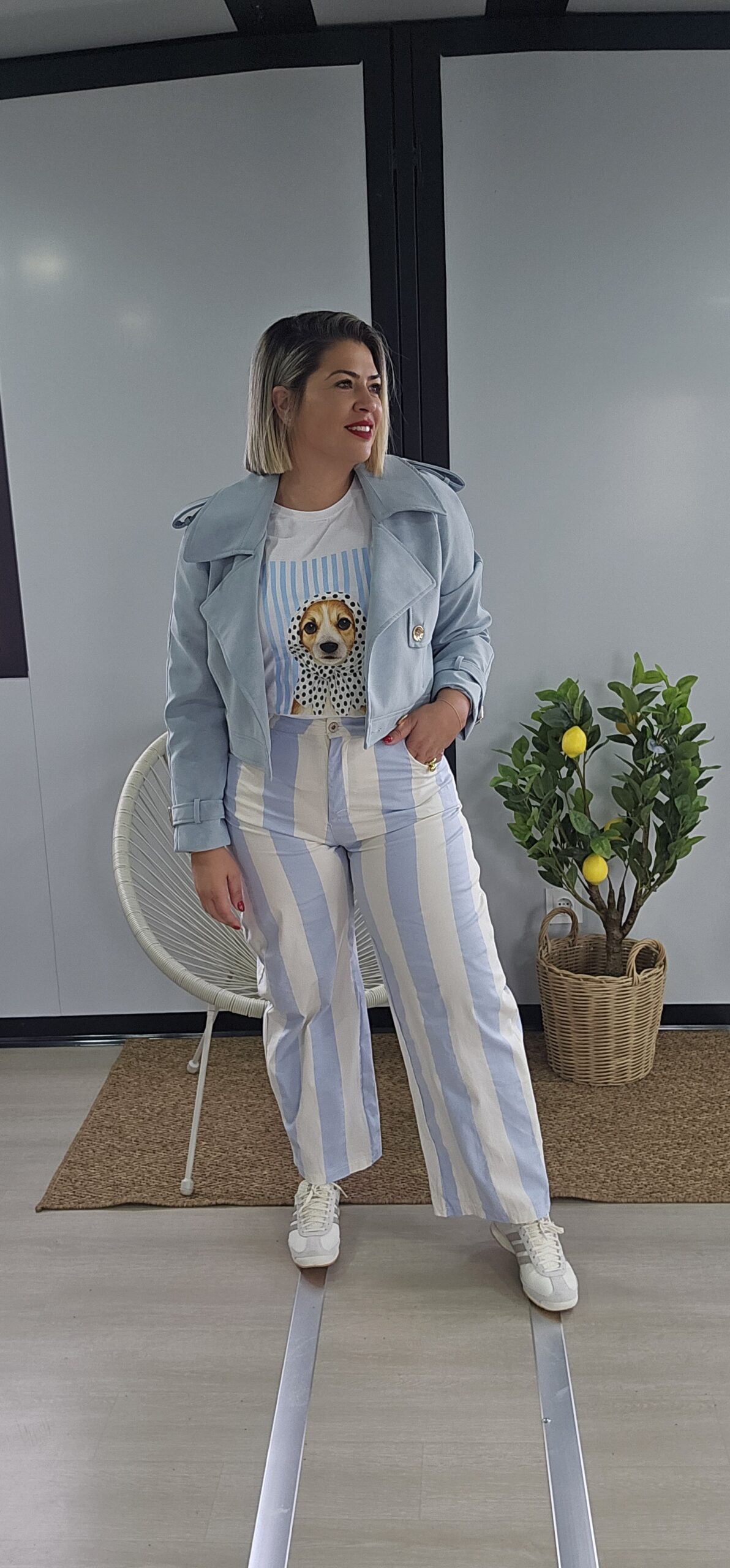 Chaqueta Susi Celeste - Imagen 4