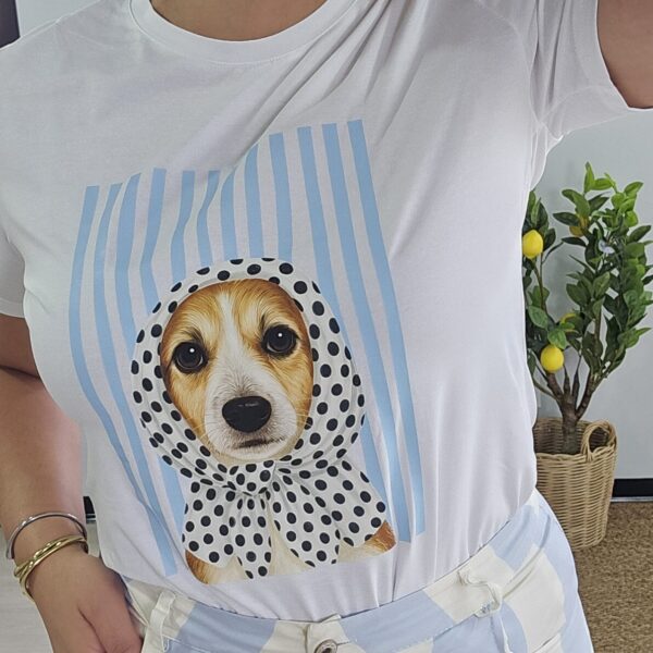 Camiseta Lulu Celeste