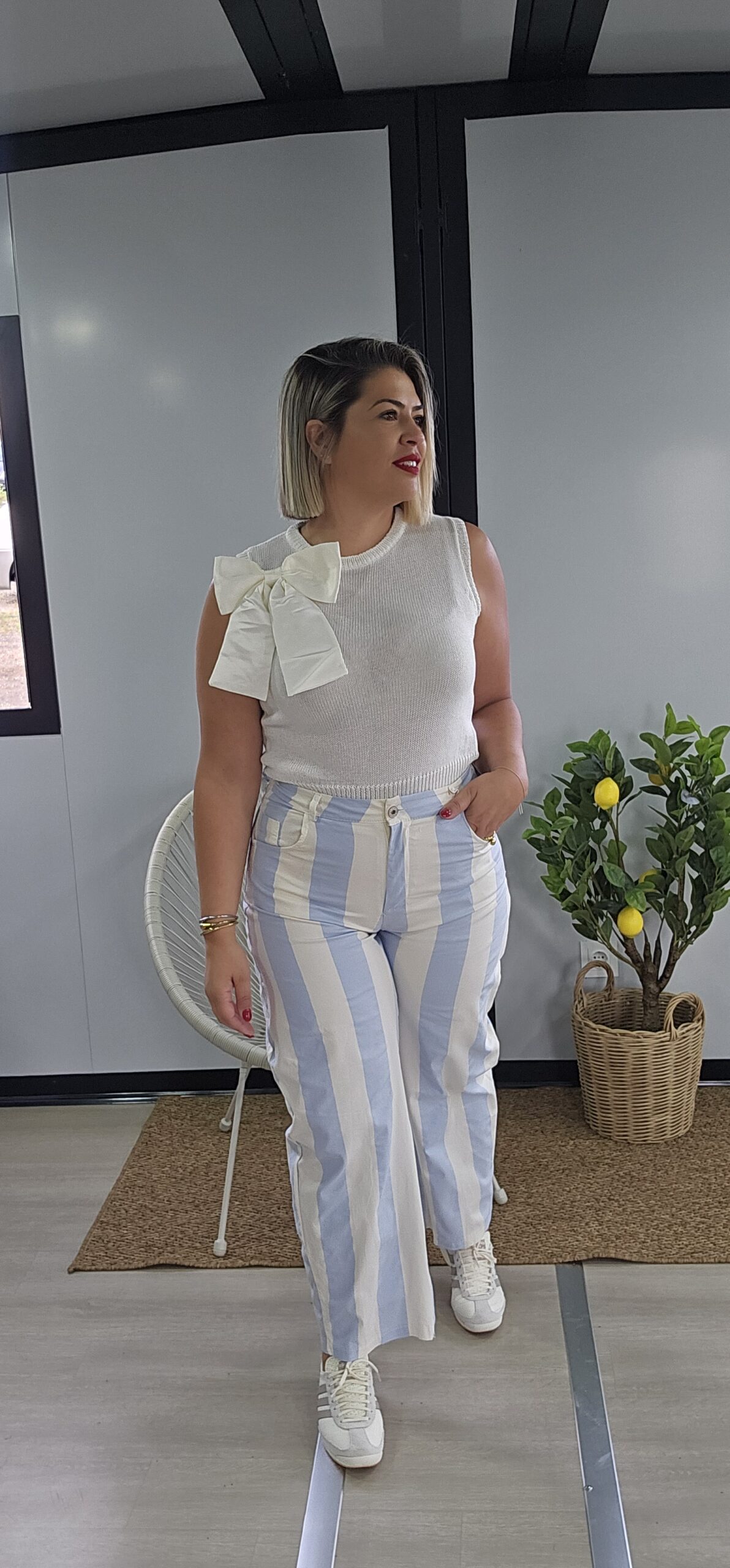 Pantalón Rayas Azul - Imagen 4