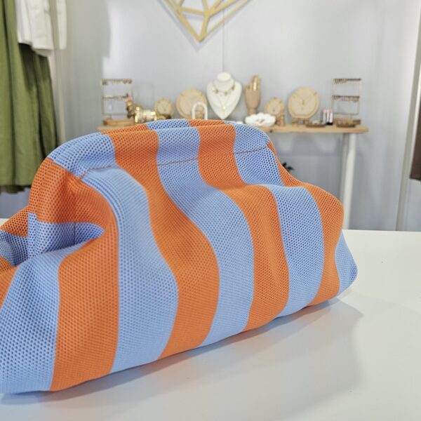 Bolso Azul y Naranja