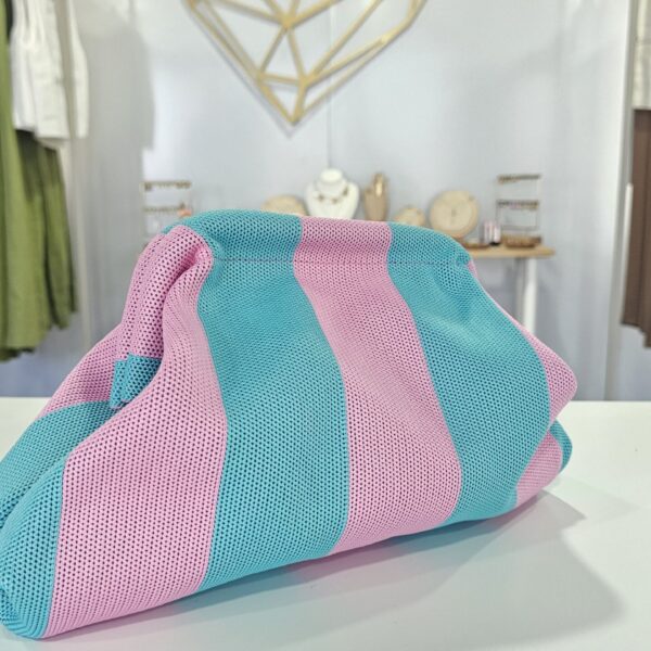 Bolso Celeste y Rosa