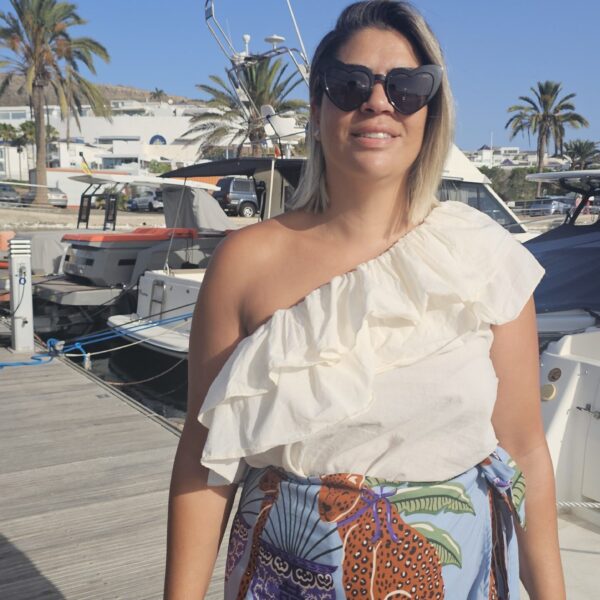 Falda pareo Azul